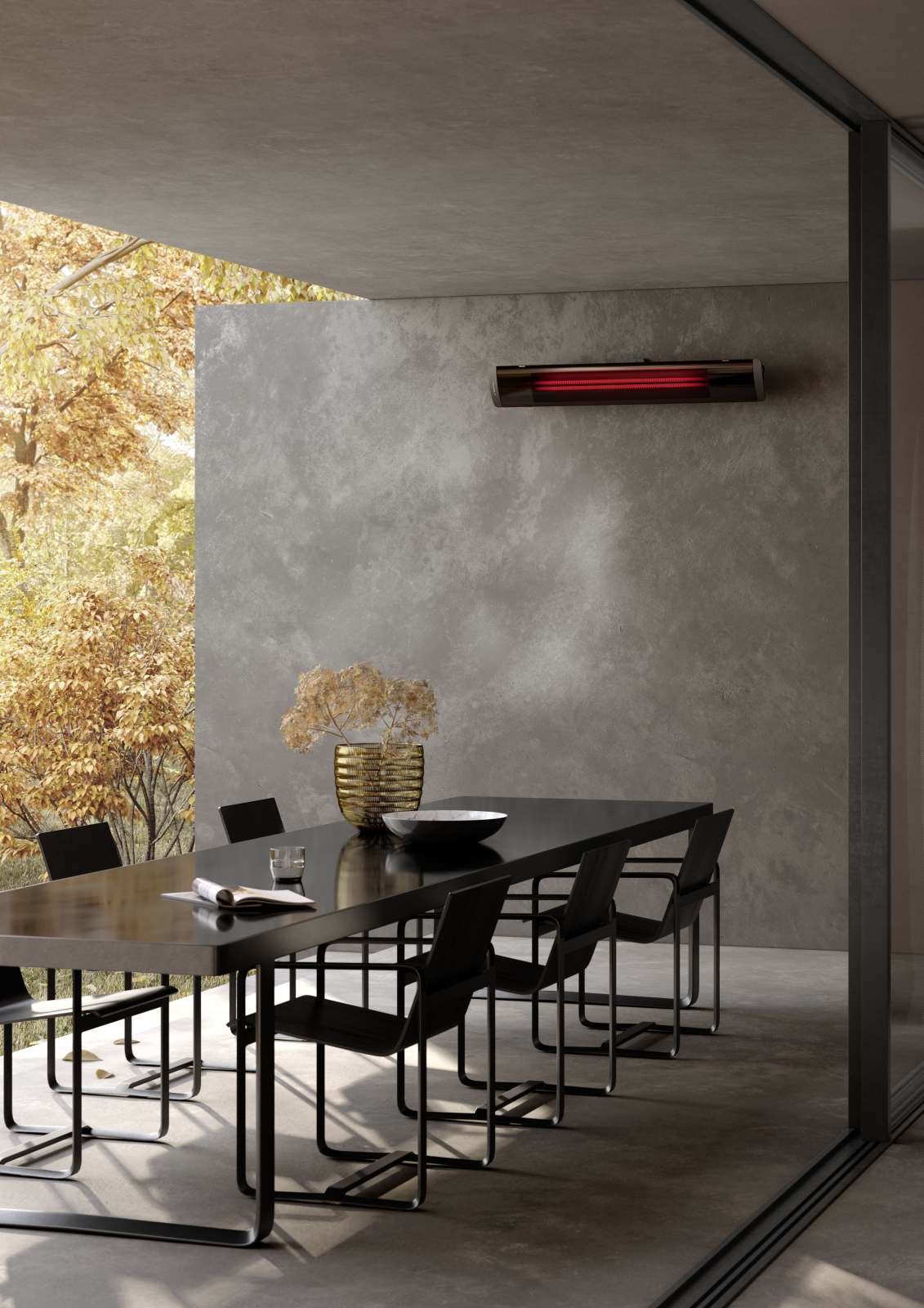 Heatscope heater - Pure 2400W - Radiant Heater - Black