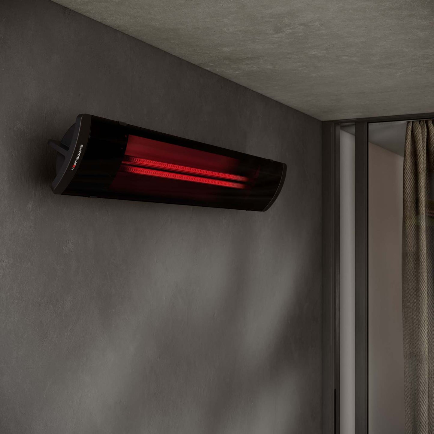 Heatscope heater - Pure 2400W - Radiant Heater - Black