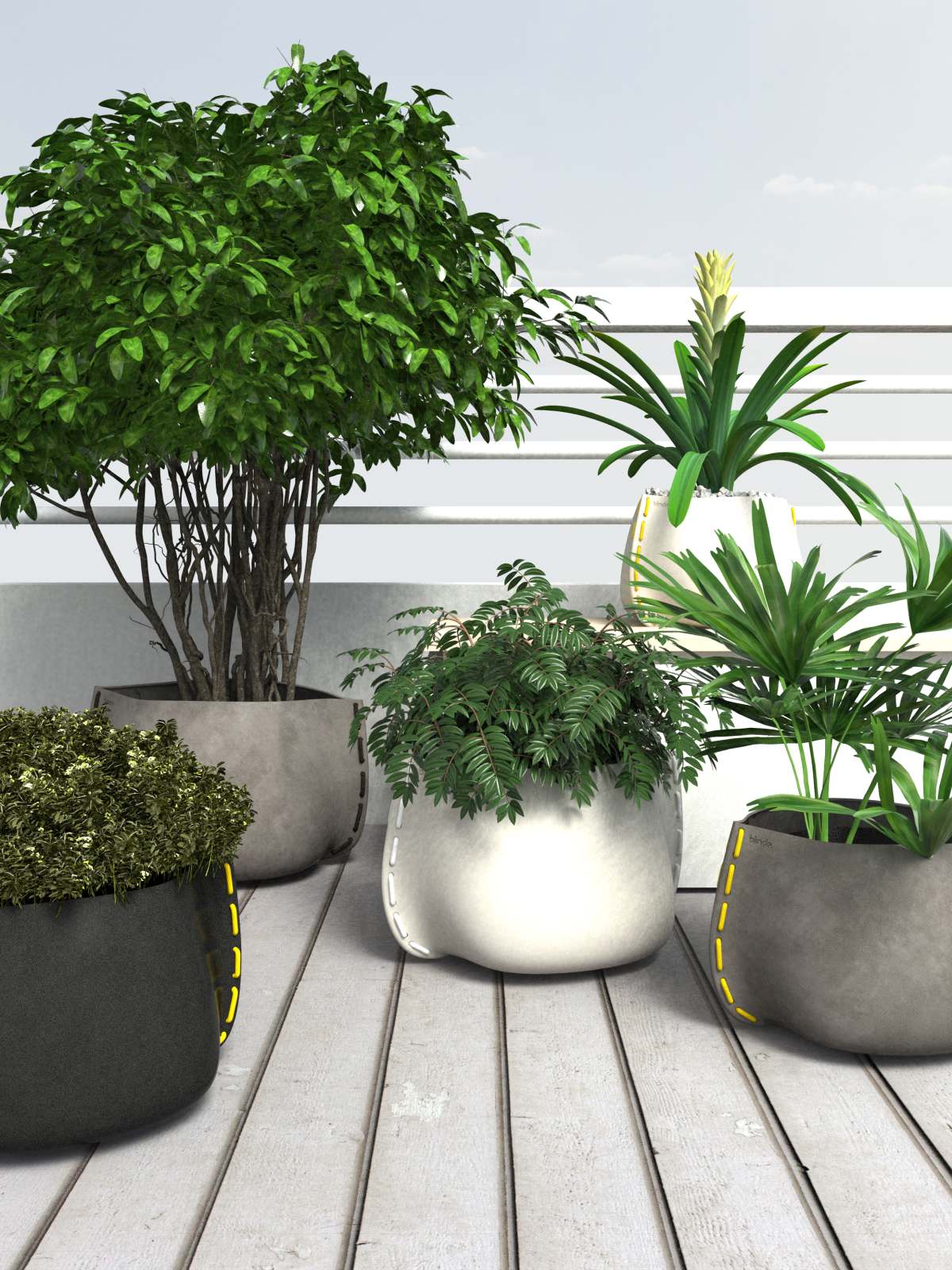 Blinde Design - Stitch 25 - Planter - Natural