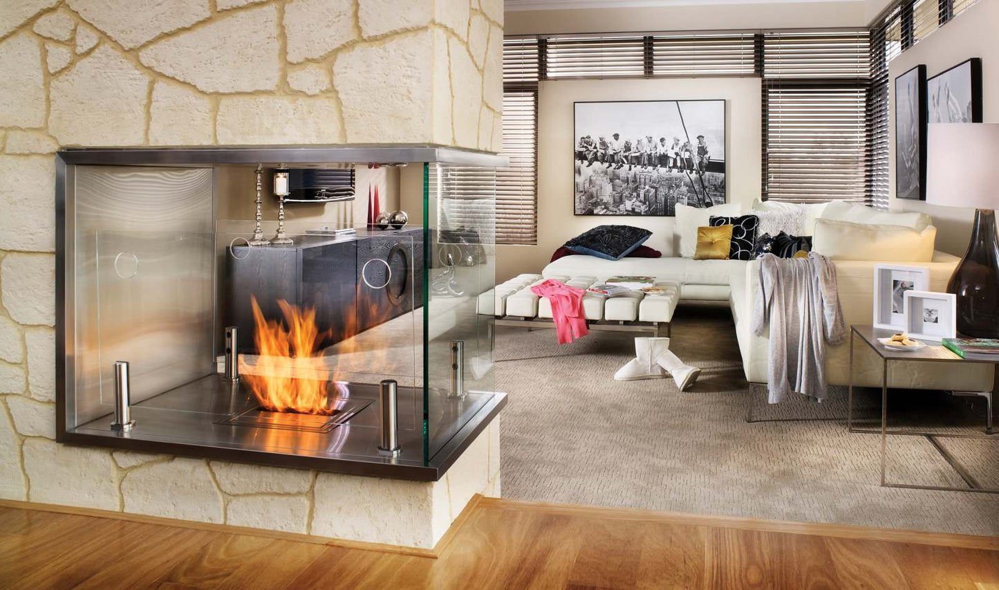 EcoSmart Fire - Twin Feet Fixings - Fireplace Screen