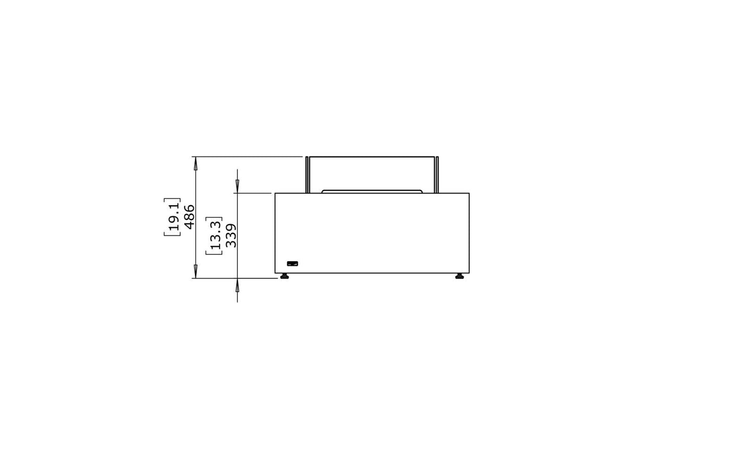 EcoSmart Fire - Base 30 - Gas Fire Pit Table - Teak