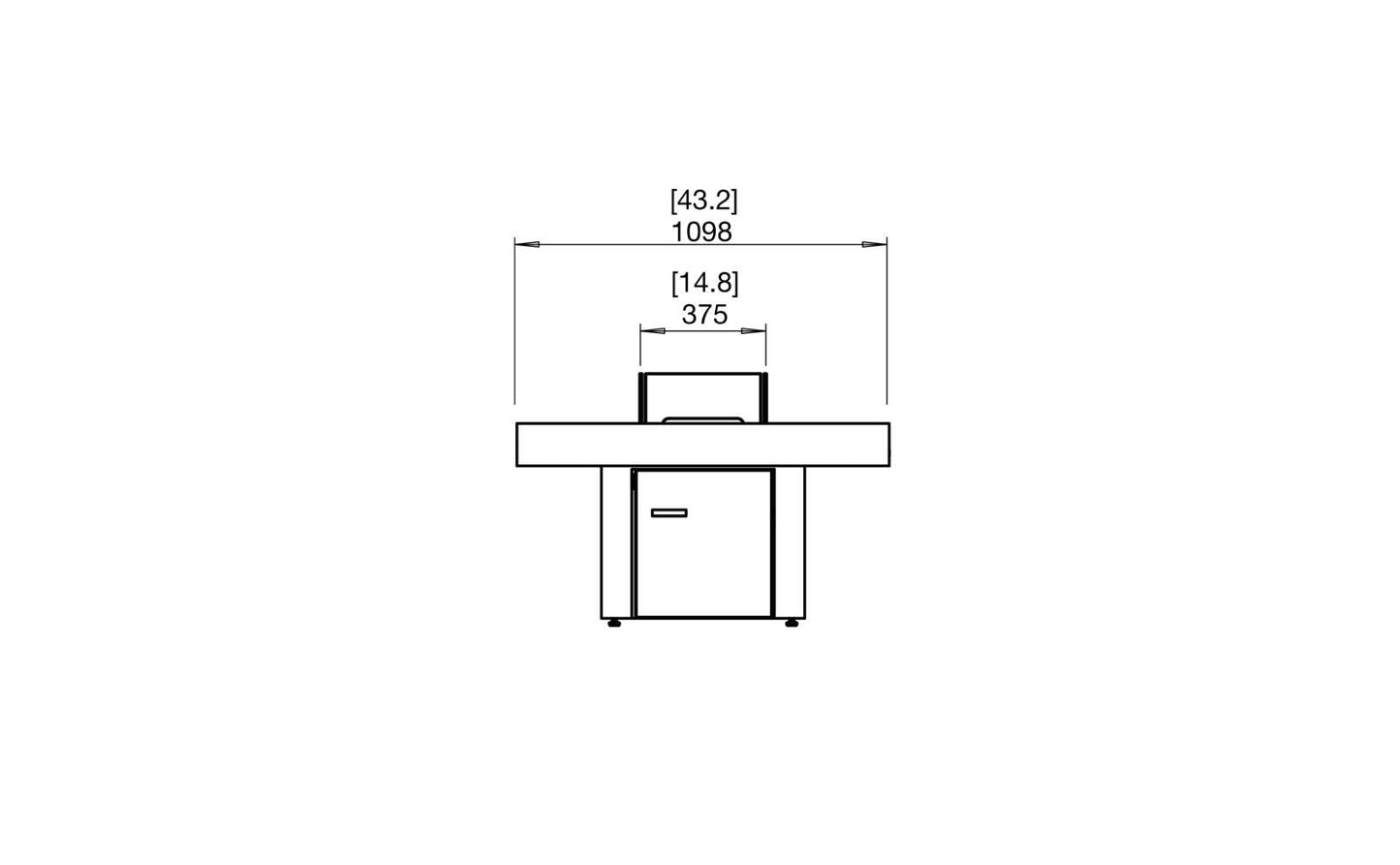 EcoSmart Fire - Gin 90 (Chat) - Gas Fire Pit Table - Teak