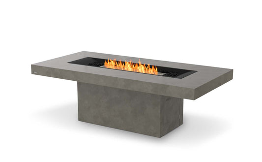 EcoSmart Fire - Gin 90 (Dining) - Gas Fire Pit Table - Natural