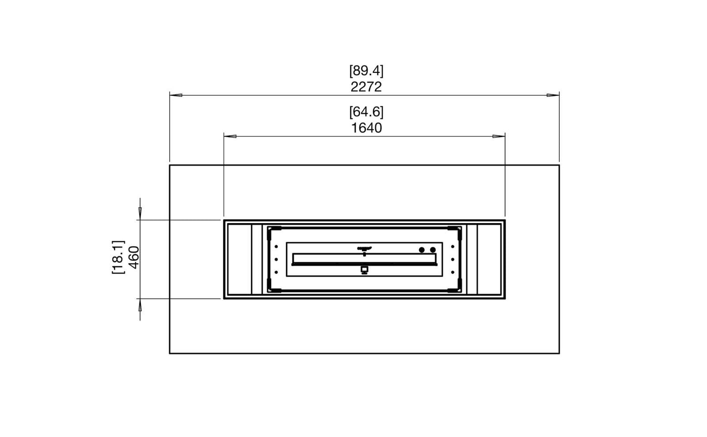 EcoSmart Fire - Gin 90 (Dining) - Gas Fire Pit Table - Graphite