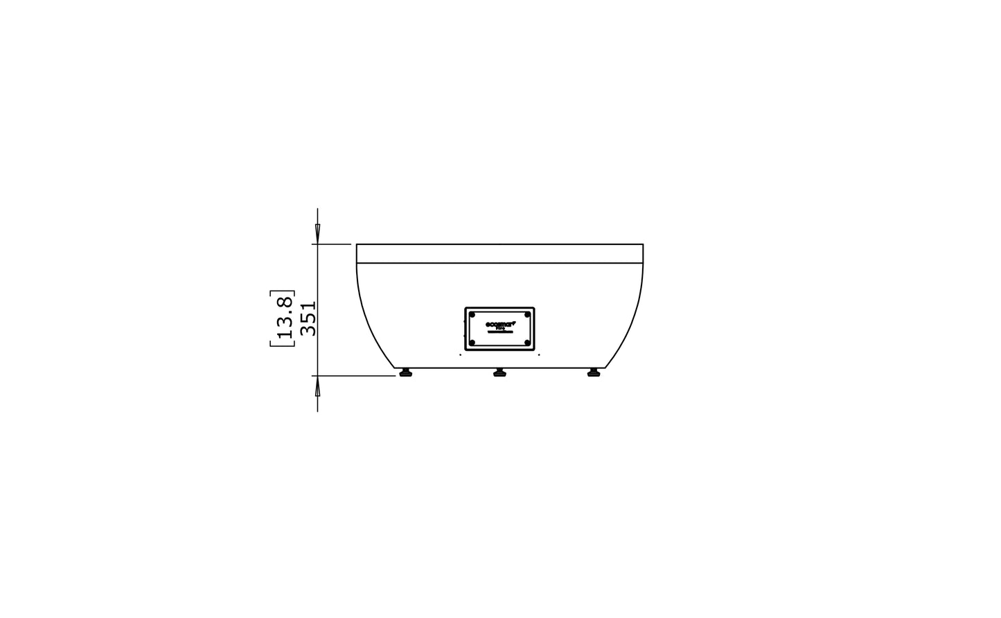 EcoSmart Fire - Pod 30 - Gas Fire Pit Bowl - Bone