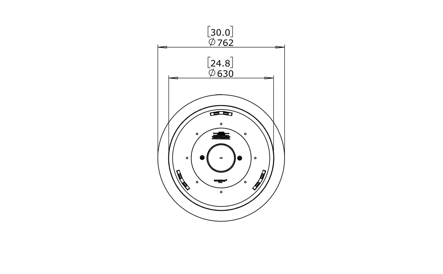 EcoSmart Fire - Pod 30 - Gas Fire Pit Bowl - Bone