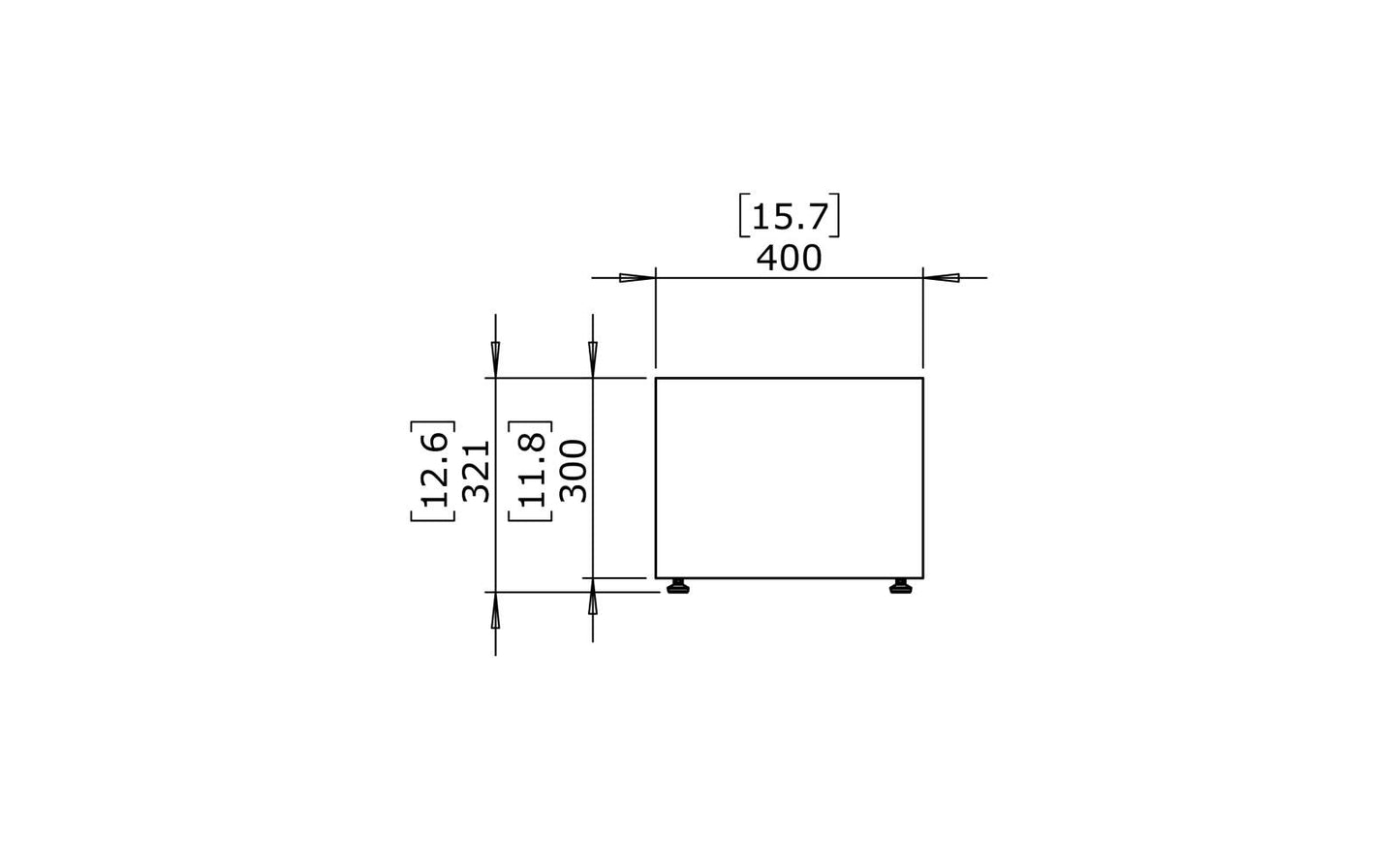 Blinde Design - Bloc L2 - Coffee Table - Graphite