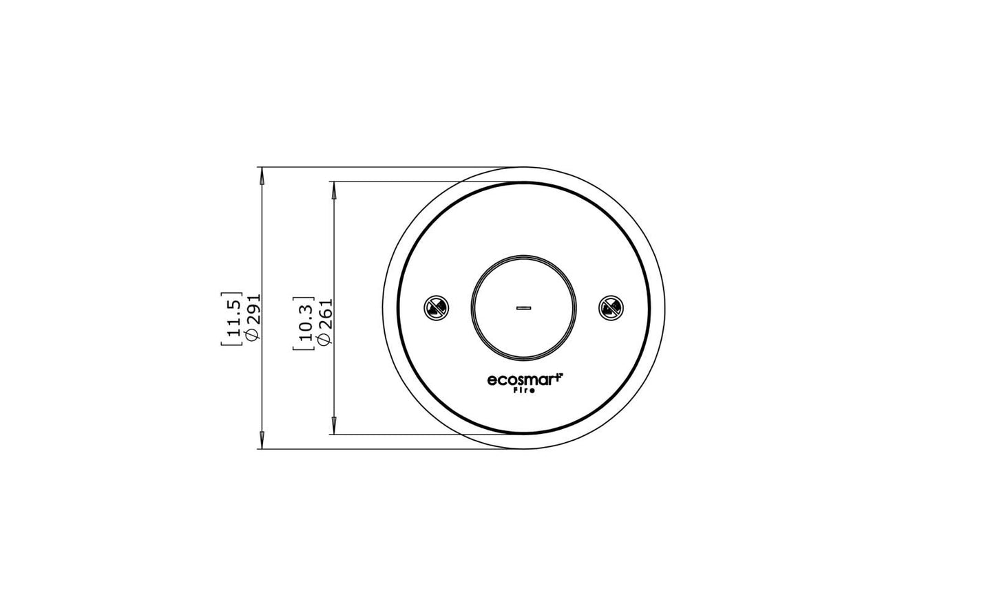 EcoSmart Fire - AB3 - Ethanol Burner - Stainless Steel