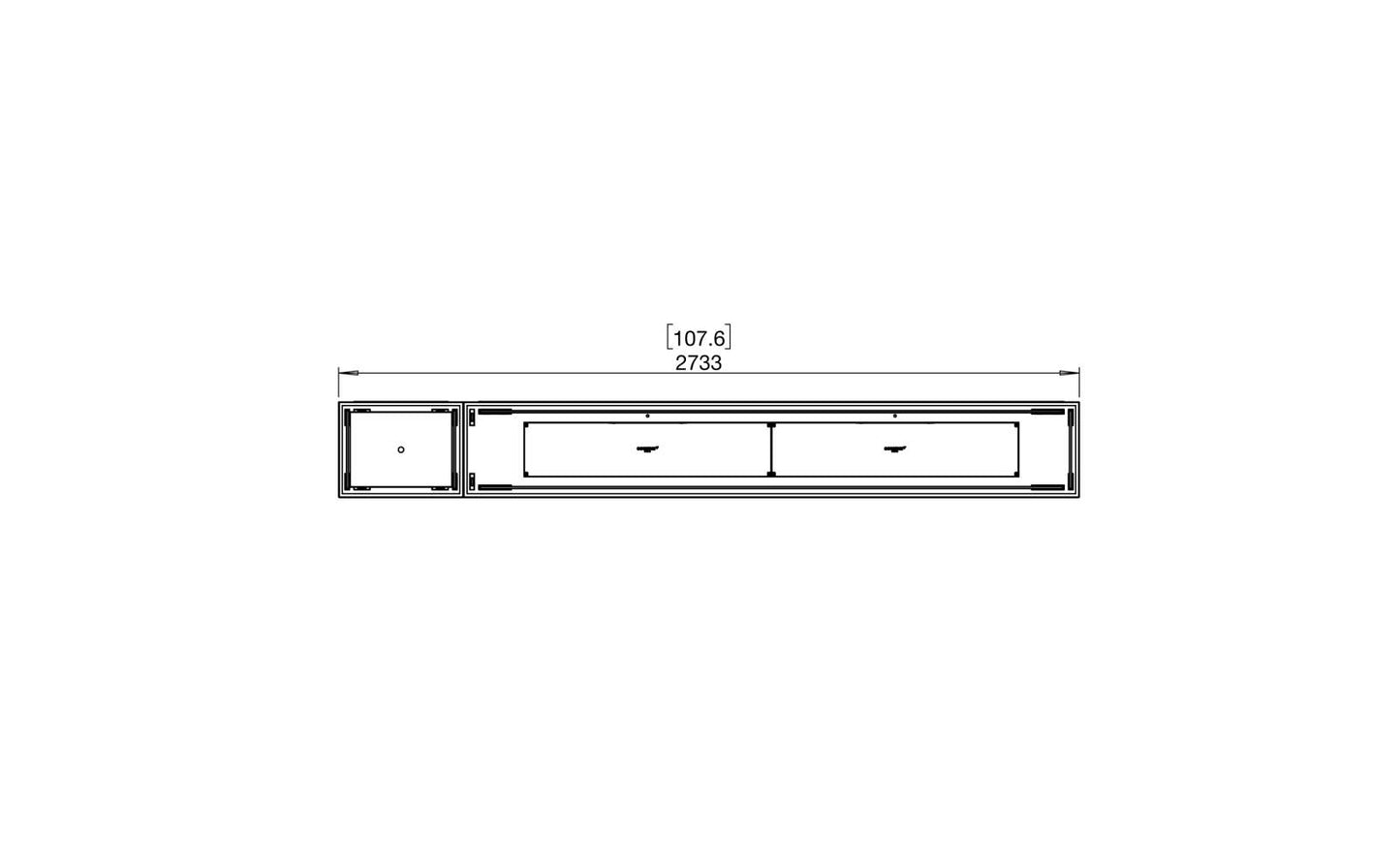 EcoSmart - Flex Fireplace 104BN.BX1 - Bench - Black