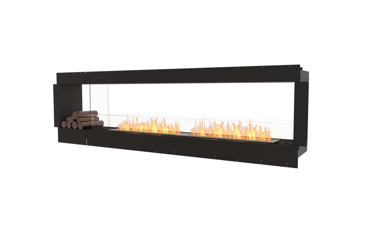 EcoSmart - Flex Fireplace 104DB.BX1 - Double Sided - Black