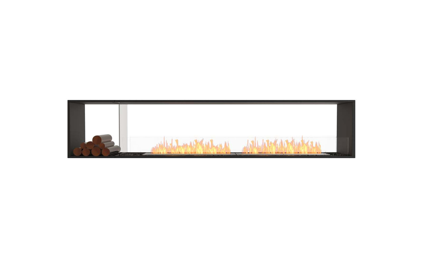 EcoSmart - Flex Fireplace 104DB.BX1 - Double Sided - Black