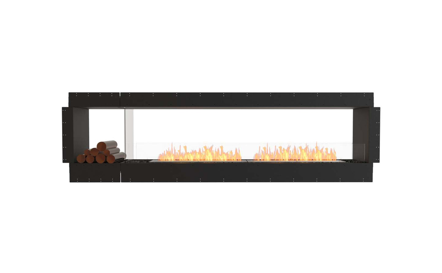 EcoSmart - Flex Fireplace 104DB.BX1 - Double Sided - Black