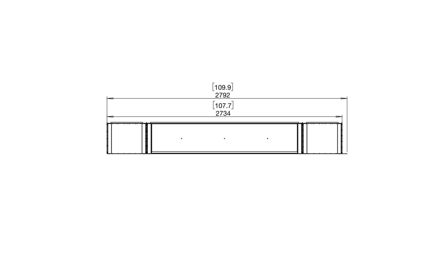 EcoSmart - Flex Fireplace 104LC.BX2 - Left Corner - Black
