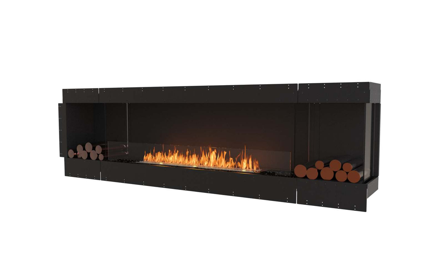 EcoSmart - Flex Fireplace 104RC.BX2 - Right Corner - Black