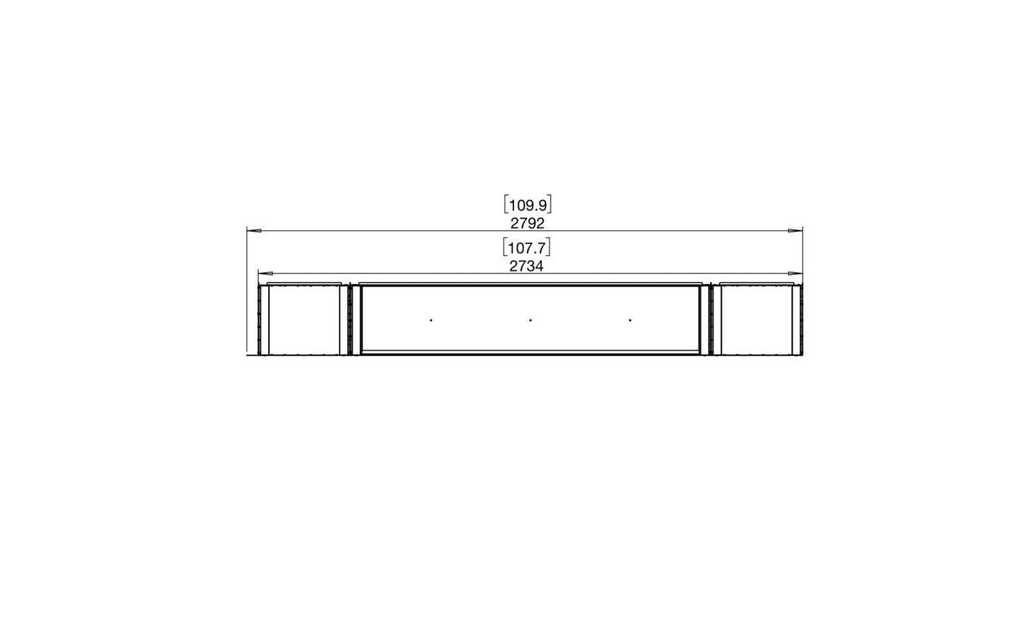 EcoSmart - Flex Fireplace 104RC.BX2 - Right Corner - Black