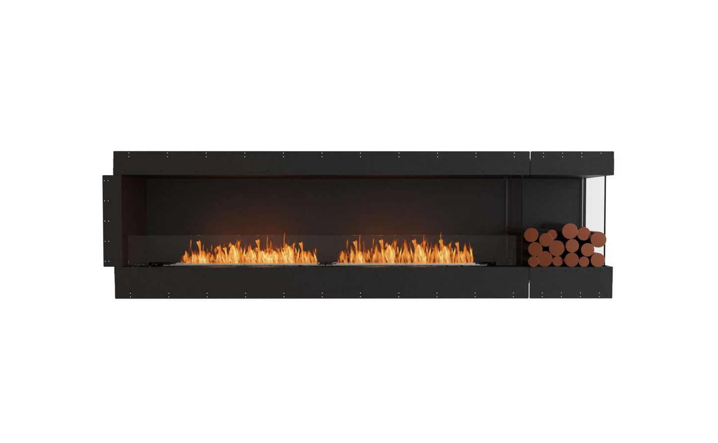EcoSmart - Flex Fireplace 104RC.BXR - Right Corner - Black