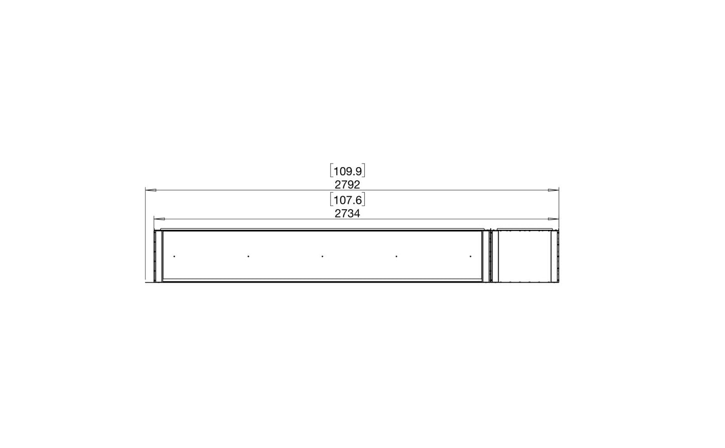 EcoSmart - Flex Fireplace 104RC.BXR - Right Corner - Black