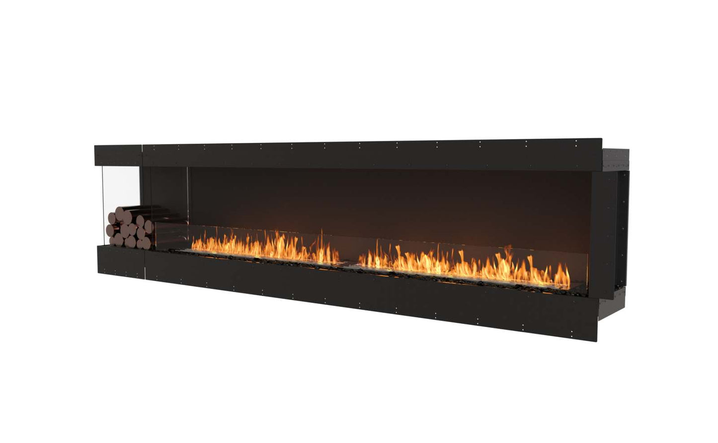 EcoSmart - Flex Fireplace 122LC.BXL - Left Corner - Black
