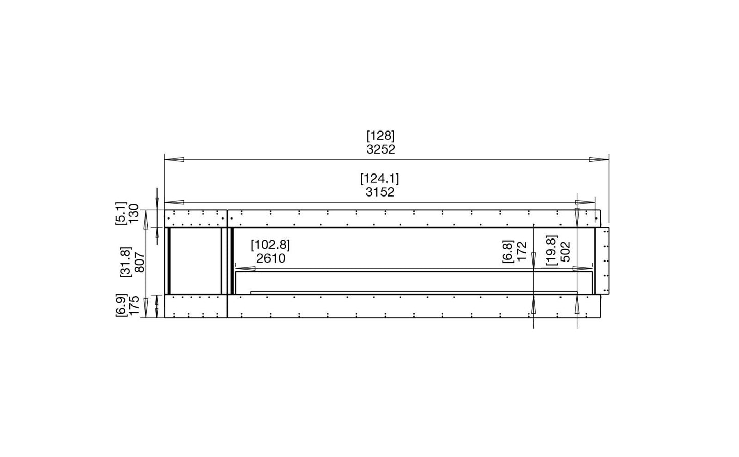 EcoSmart - Flex Fireplace 122LC.BXL - Left Corner - Black