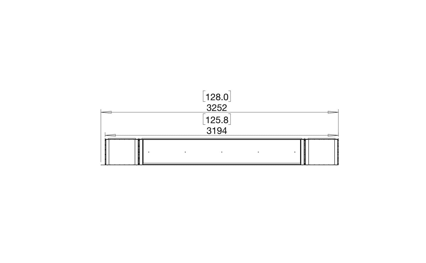 EcoSmart - Flex Fireplace 122RC.BX2 - Right Corner - Black