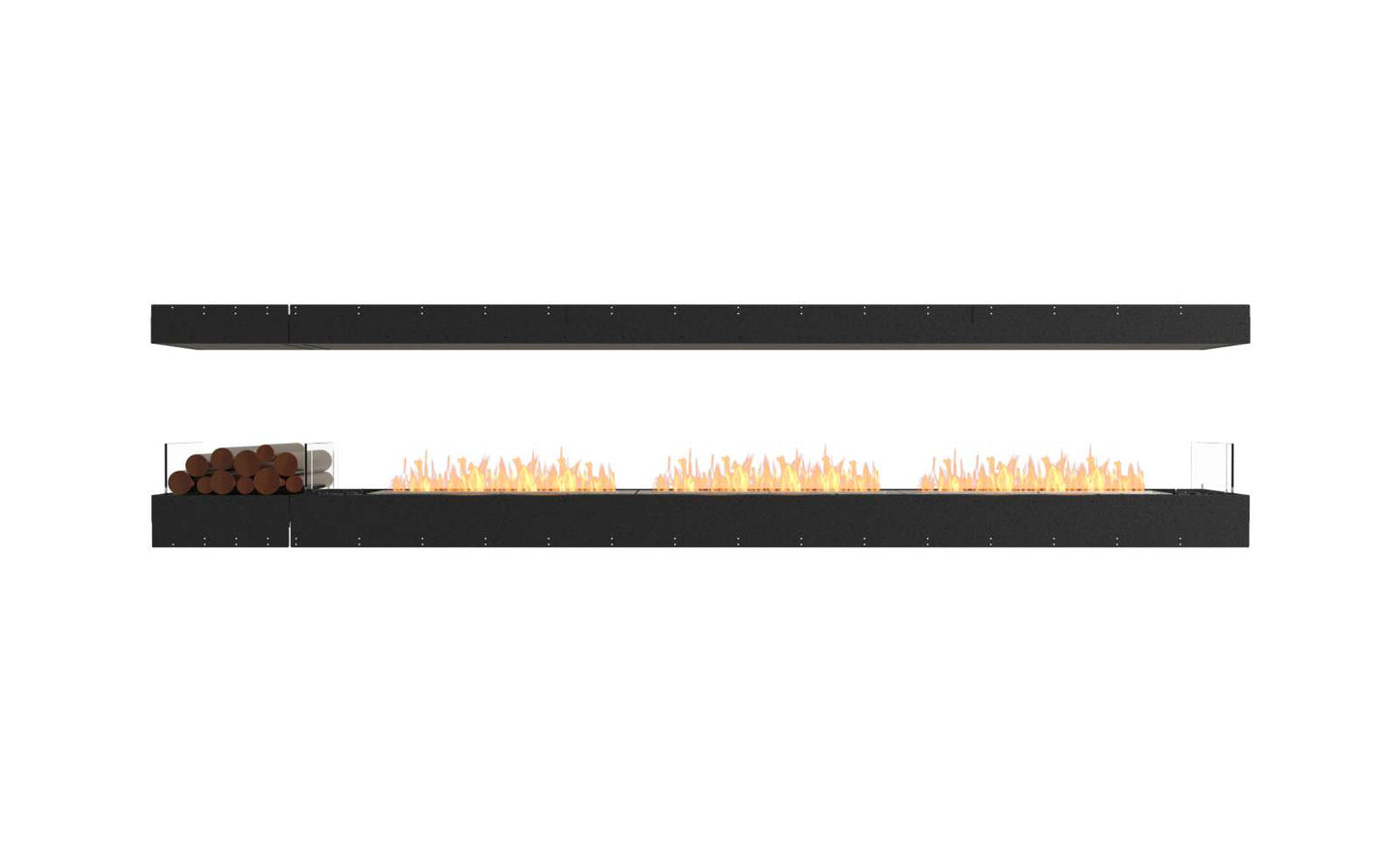 EcoSmart - Flex Fireplace 140IL.BX1 - Island - Black