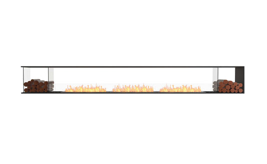 EcoSmart - Flex Fireplace 158PN.BX2 - Peninsula - Black