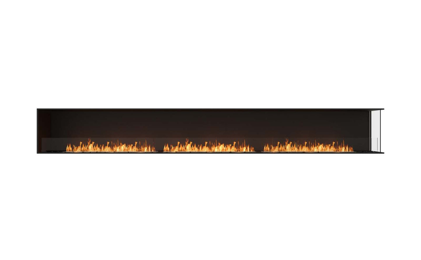 EcoSmart - Flex Fireplace 158RC - Right Corner - Black