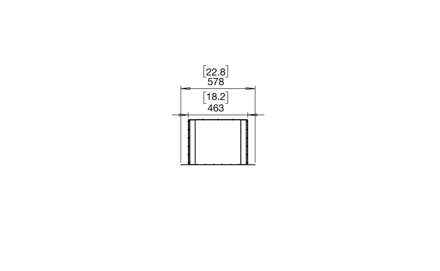 EcoSmart - Flex Fireplace 18DB - Double Sided - Black