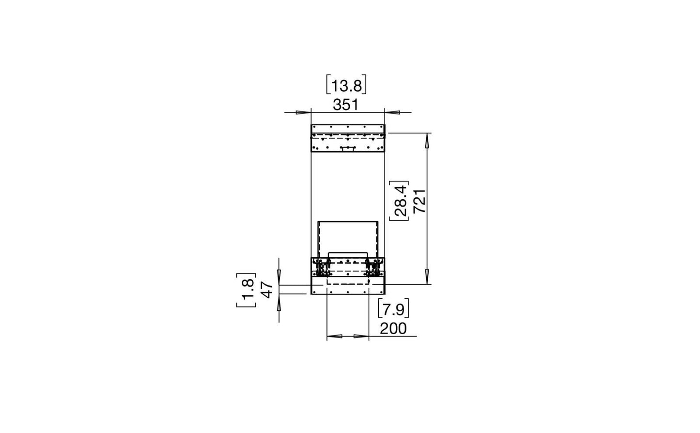 EcoSmart - Flex Fireplace 140IL.BX1 - Island - Black