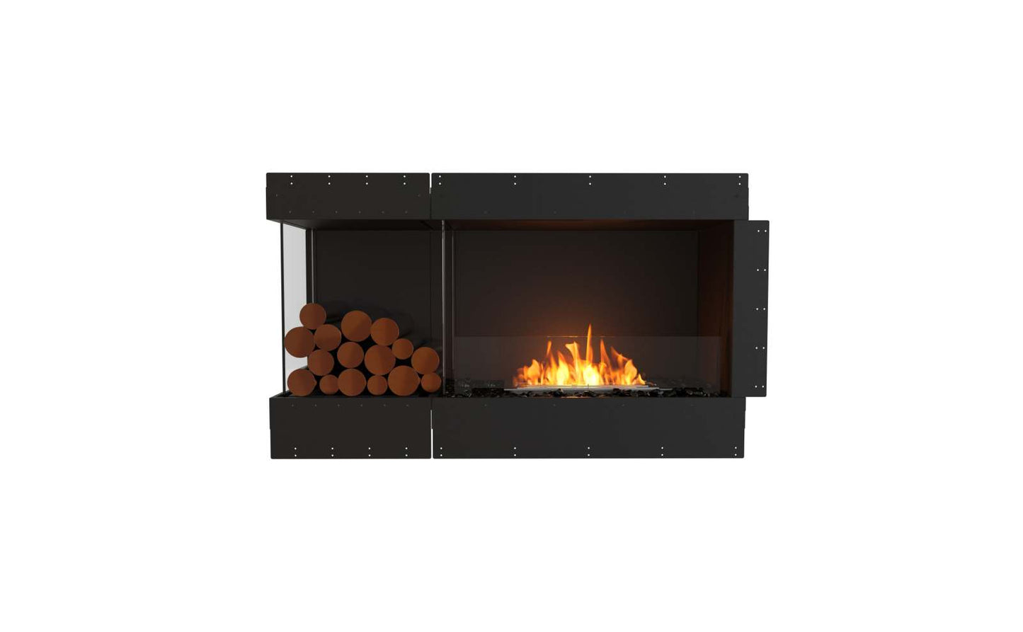 EcoSmart - Flex Fireplace 50LC.BXL - Left Corner - Black