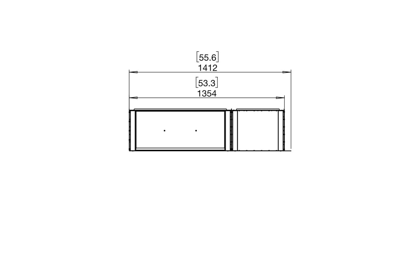 EcoSmart - Flex Fireplace 50LC.BXR - Left Corner - Black