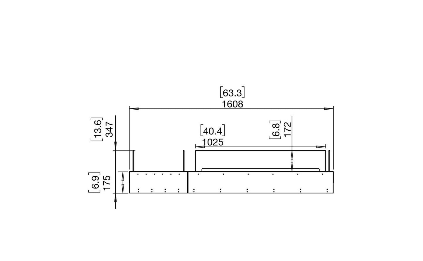 EcoSmart - Flex Fireplace 60BN.BX1 - Bench - Black