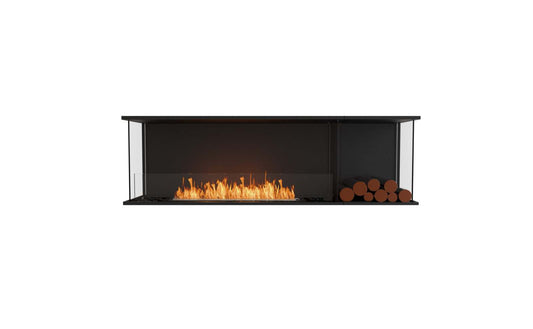 EcoSmart - Flex Fireplace 68BY.BXR - Bay - Black