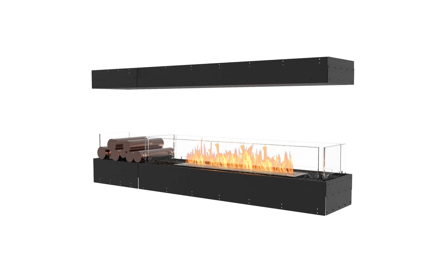 EcoSmart - Flex Fireplace 68IL.BX1 - Island - Black