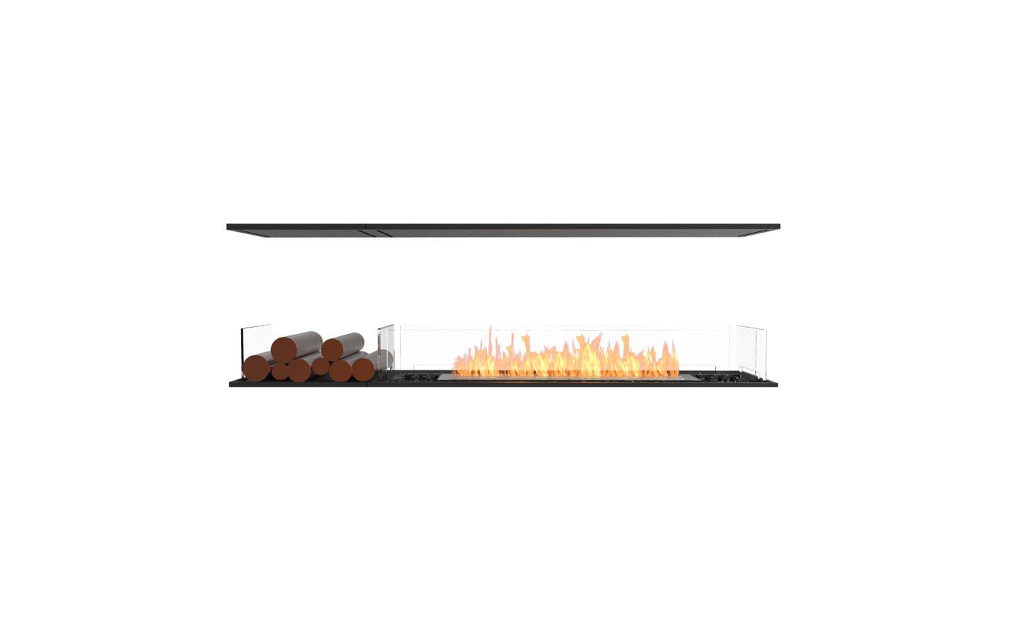 EcoSmart - Flex Fireplace 68IL.BX1 - Island - Black