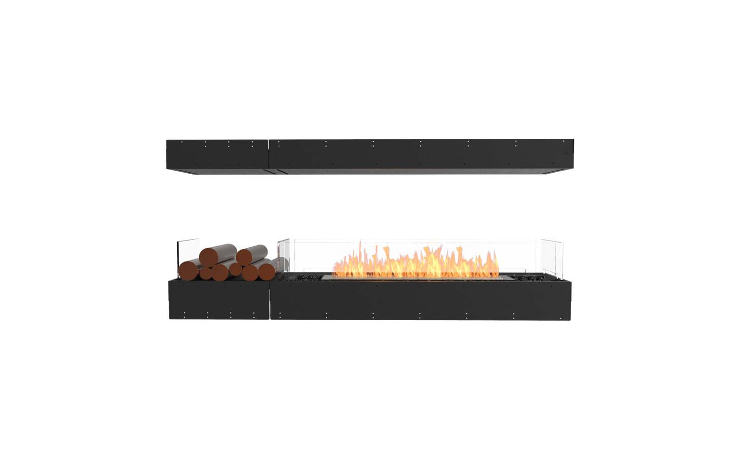 EcoSmart - Flex Fireplace 68IL.BX1 - Island - Black