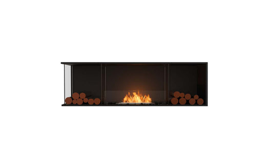 EcoSmart - Flex Fireplace 68LC.BX2 - Left Corner - Black