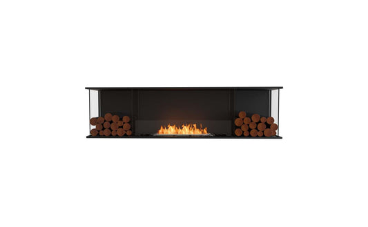 EcoSmart - Flex Fireplace 78BY.BX2 - Bay - Black