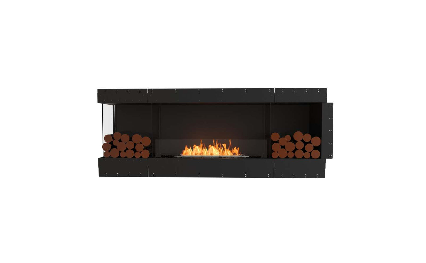 EcoSmart - Flex Fireplace 78LC.BX2 - Left Corner - Black