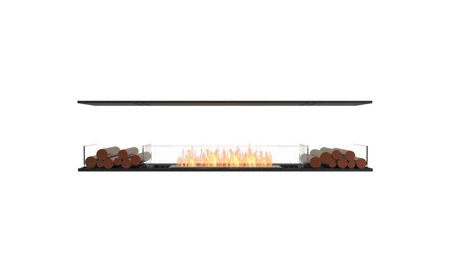 EcoSmart - Flex Fireplace 86IL.BX2 - Island - Black