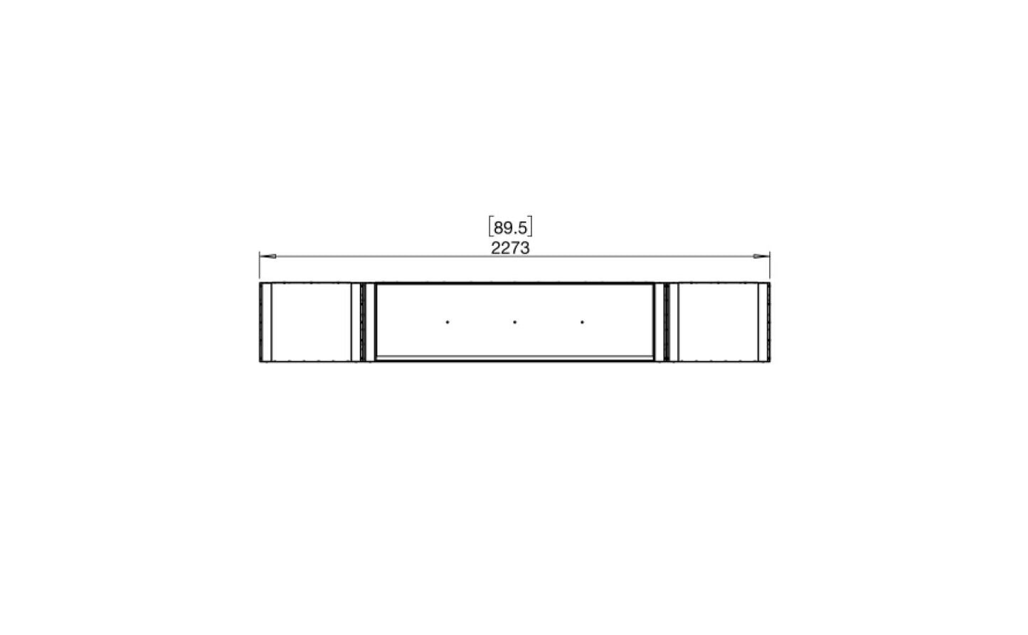 EcoSmart - Flex Fireplace 86IL.BX2 - Island - Black