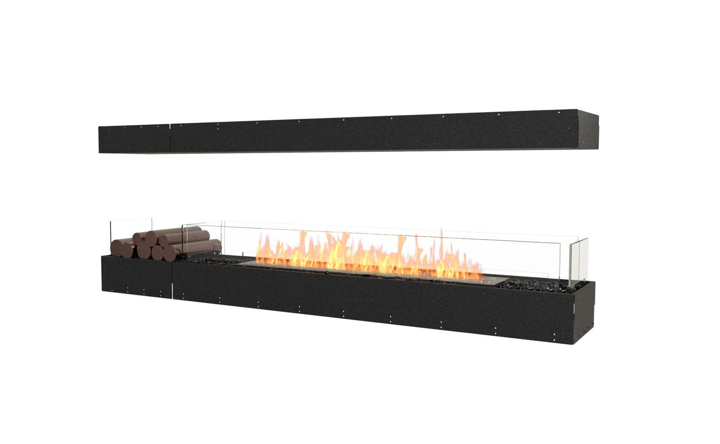 EcoSmart - Flex Fireplace 86IL.BX1 - Island - Black