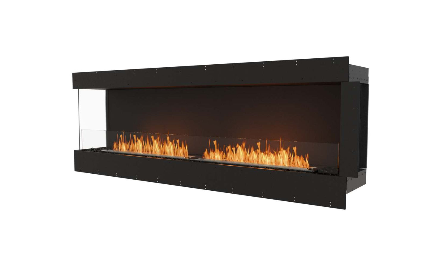 EcoSmart - Flex Fireplace 86LC - Left Corner - Black