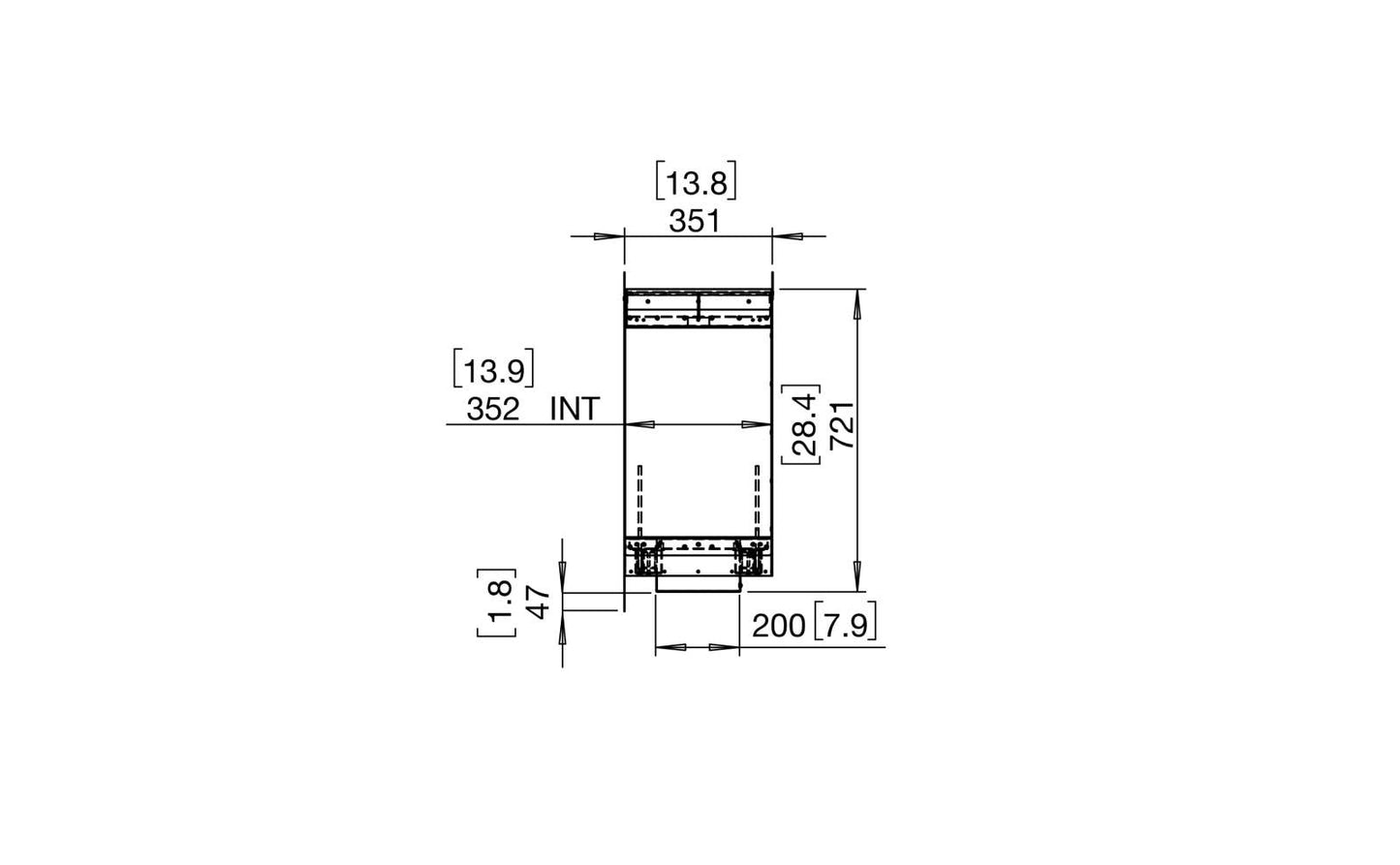 EcoSmart - Flex Fireplace 104DB.BX1 - Double Sided - Black