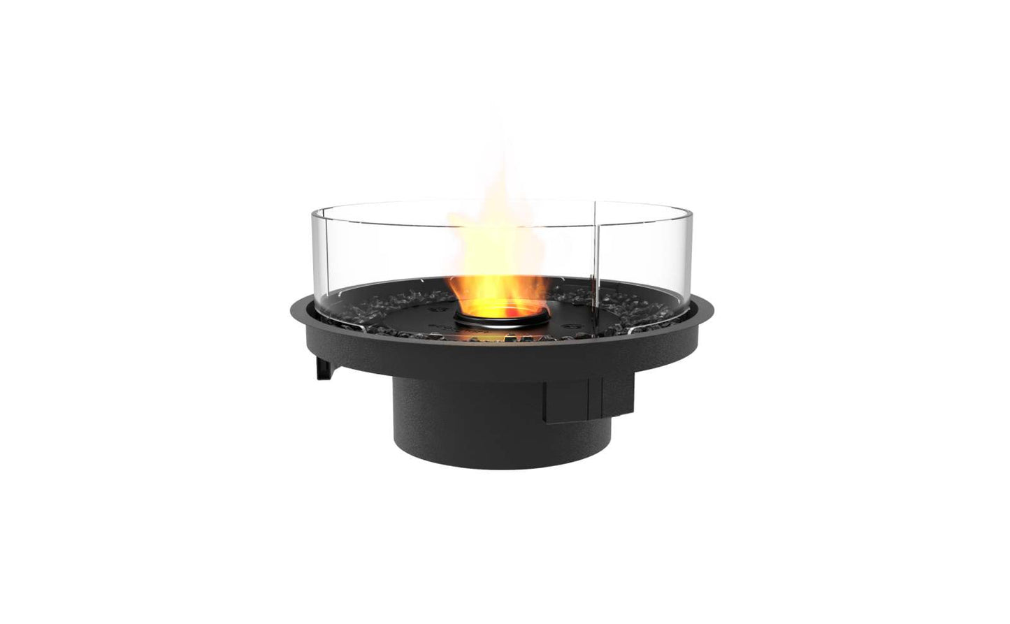 EcoSmart Fire - Round 20 - Fire Pit Kit - Black