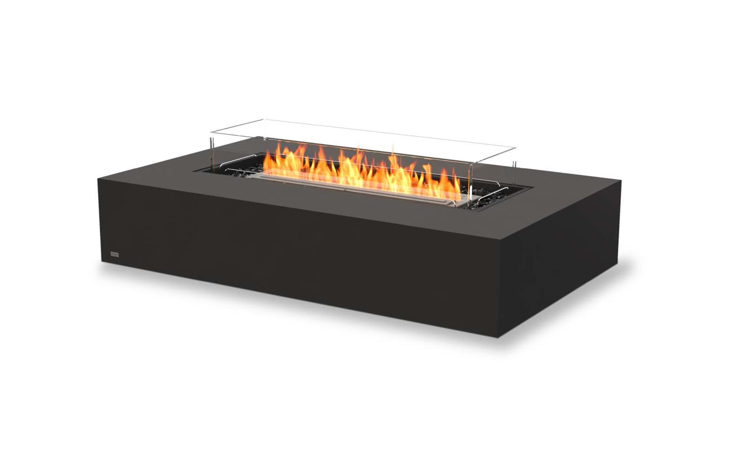 EcoSmart Fire - Wharf 65 - Fire Pit Table - Graphite