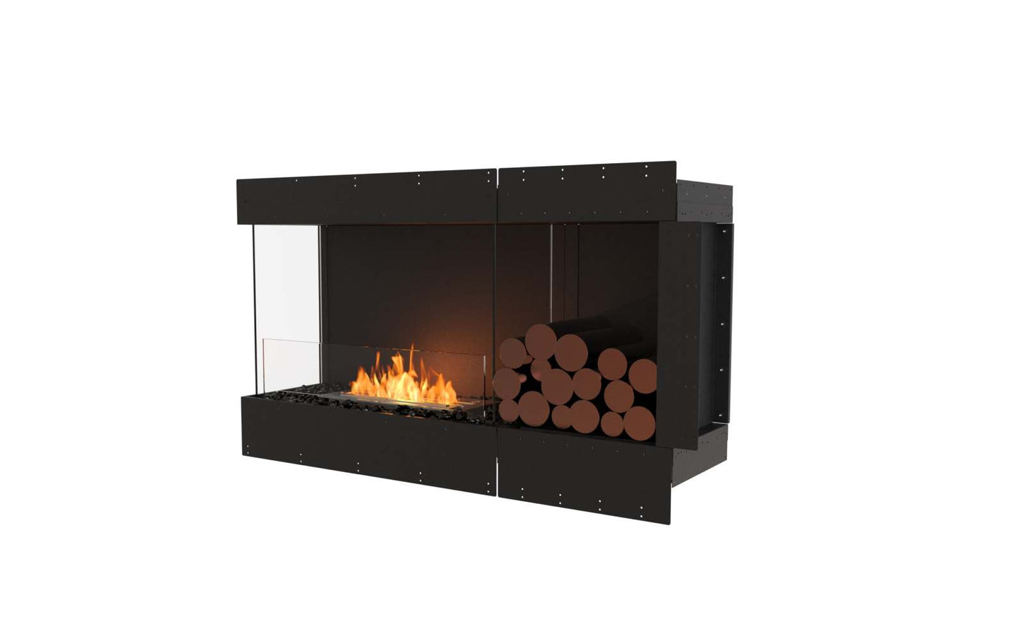 EcoSmart - Flex Fireplace 50LC.BXR - Left Corner - Black