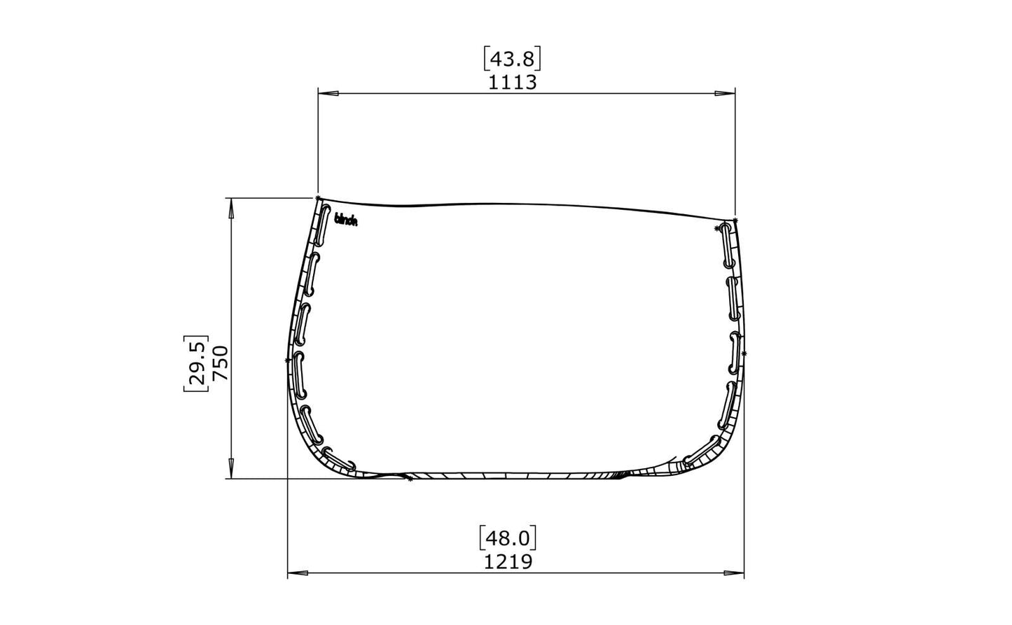 Blinde Design - Stitch 125 - Planter - Graphite