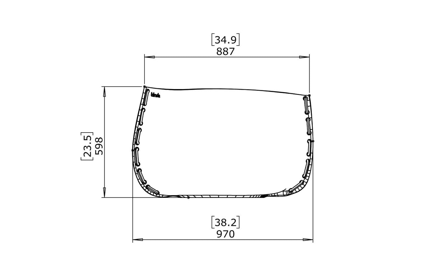 Blinde Design - Stitch 75 - Planter - Graphite